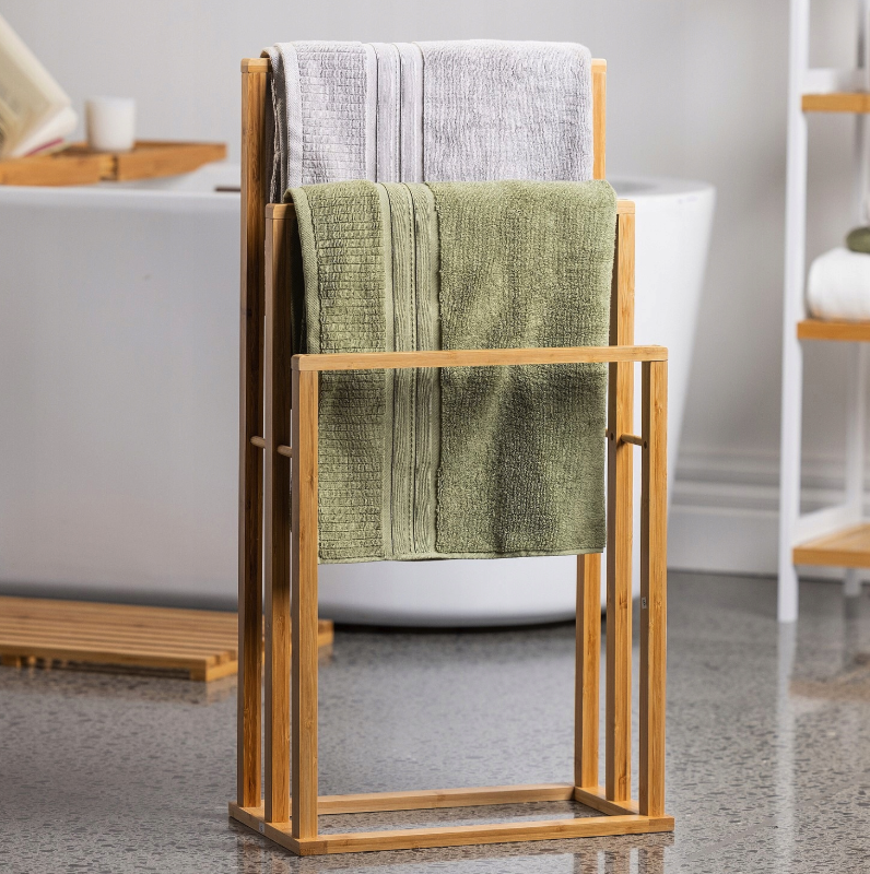 Eleganter Bambus-Handtuchhalter