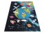 Moderan tepih za dječju sobu s prekrasnim svemirskim motivom
