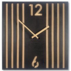 Designové nástěnné hodiny LAMELE 50 x 50 cm