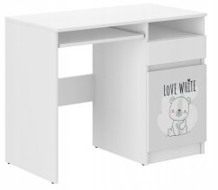 Scrivania per bambini con orsacchiotto 76x50x96 cm