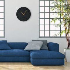 Стилен кръгъл стенен часовник с диаметър 30 см