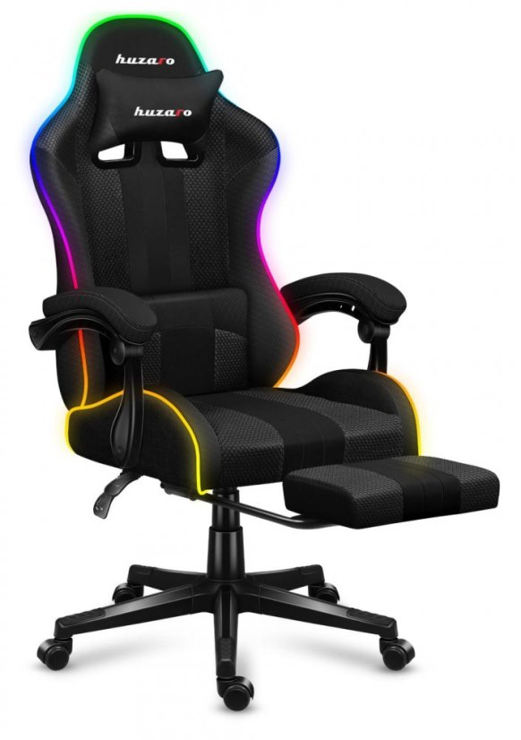 Kvalitní herní křeslo v černém provedení FORCE 4.7 RGB MESH