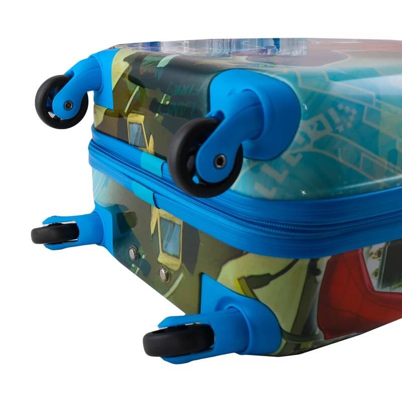 Detský cestovný kufor Spiderman modrej farby 31 l