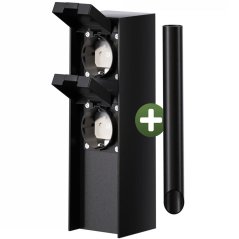 Stâlp cu prize pentru grădină 2 x 230 V