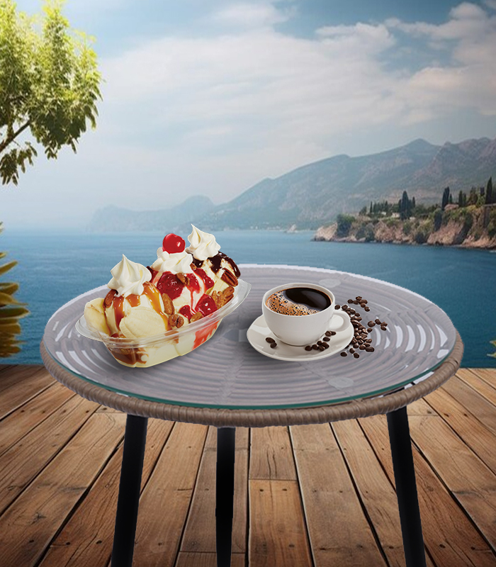 Set záhradného nábytku z technoratanu NAPOLI