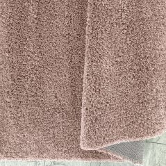 Moderner SHAGGY Teppich in antikem Rosa