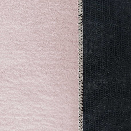 Covor roz pudra cu fir lung