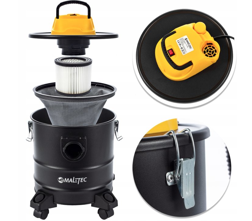 Priemyselný vysávač popola s HEPA filtrom ML1800-ASH 18L