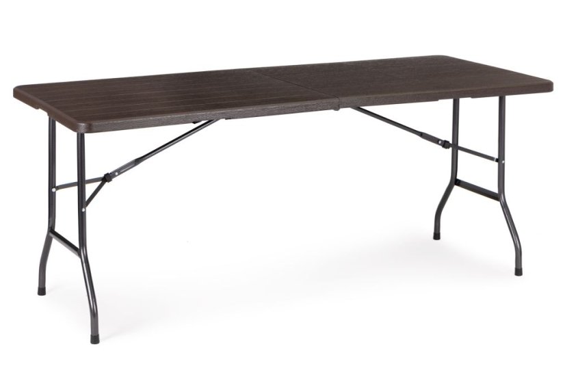 Catering-Klapptisch 180 cm - dunkelbraun