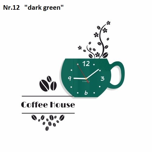 Dekoratív konyhai óra Coffee House