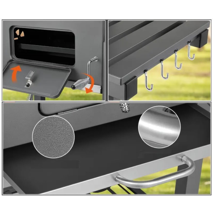 Masívny rodinný záhradný gril