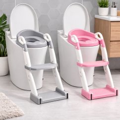 Redukce na dětský toaletní záchod 3v1 - nočník, sedátko a protiskluzový schůdek
