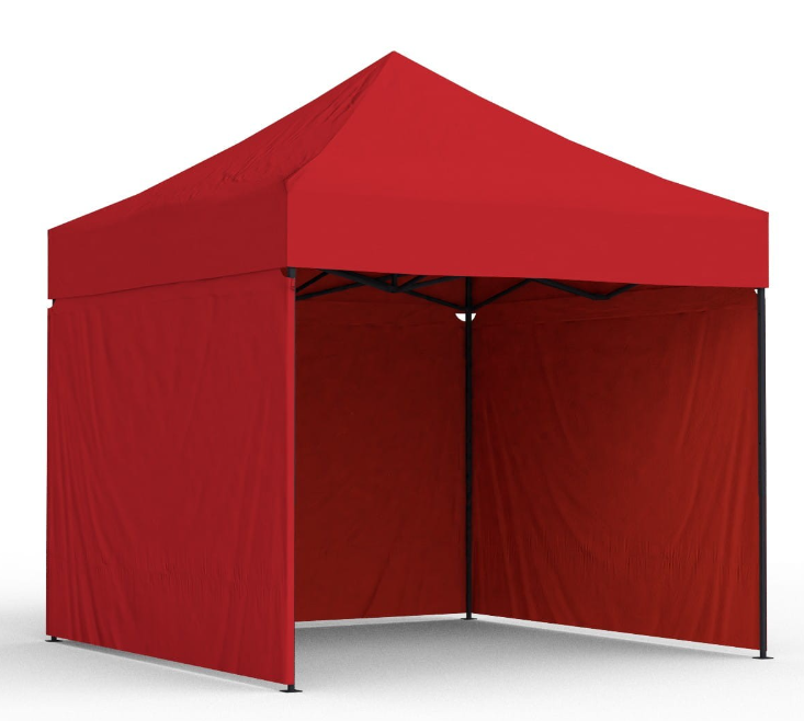 Tenda a tre pareti senza finestre