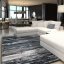 Moderner grauer Teppich für das Wohnzimmer