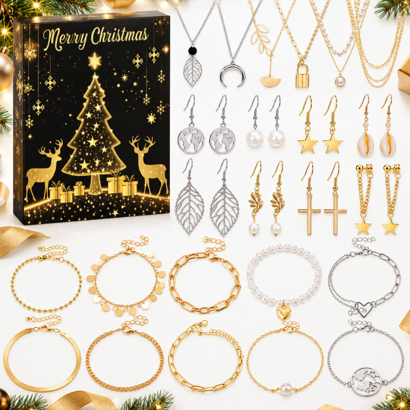 Adventní kalendář se šperky pro ženy a dospívající dívky