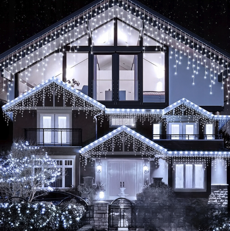 LED-Weihnachtsbeleuchtung für den Außenbereich, kaltweiß IP44