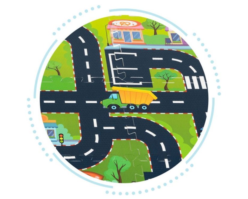 Habszőnyeg - játék- és biztonsági felület a gyermekek számára