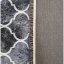 Черен противоплъзгащ килим с орнаменти - Размерът на килима: Ширина: 180 см | Дължина: 280 см