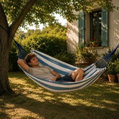 Houpací síť XXL pro 2 osoby 250 x 150 cm – nosnost 150 kg