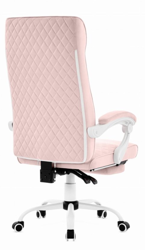 HC-1030 ergonómikus irodai szék rugós üléssel és 120 kg teherbírással – rózsaszín