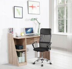 Stilvoller schwarzer Bürostuhl