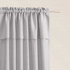 Светлосива завеса MIA за панделка 140 x 280 cm