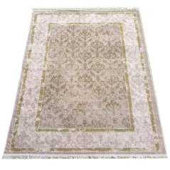 Moderní vintage koberec béžovo-zlatý s orientálním vzorem