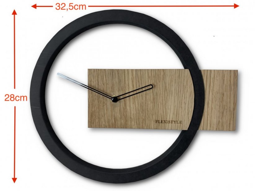 Krásne hodiny z dreva v elegantnom štýle