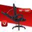 Gaming stol HC-1000 Črna tkanina