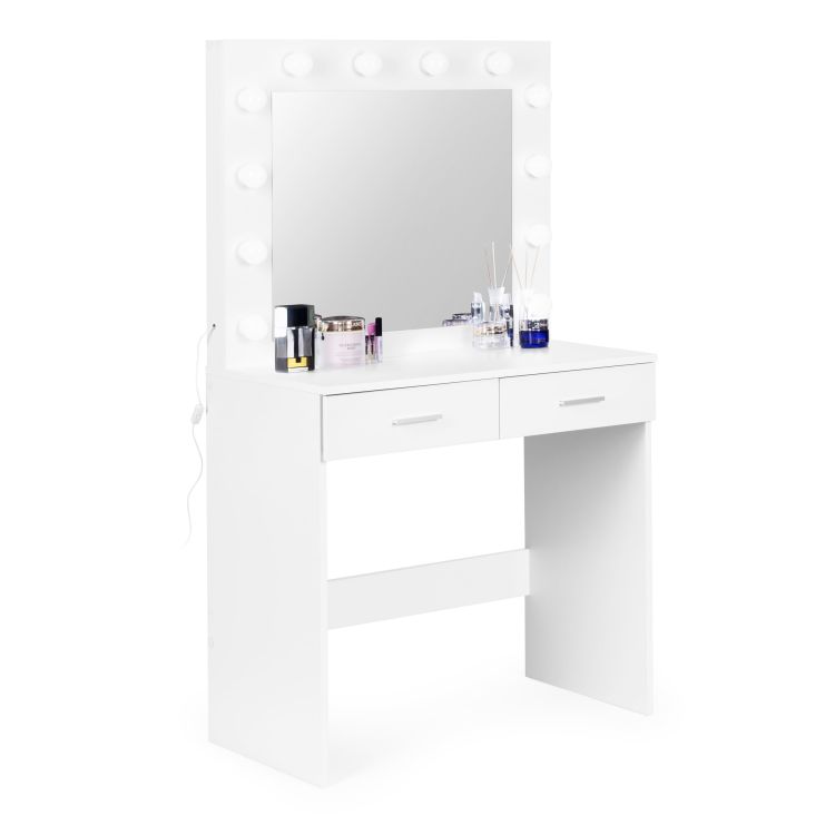 Veľký moderný kozmetický stolík s osvetlením