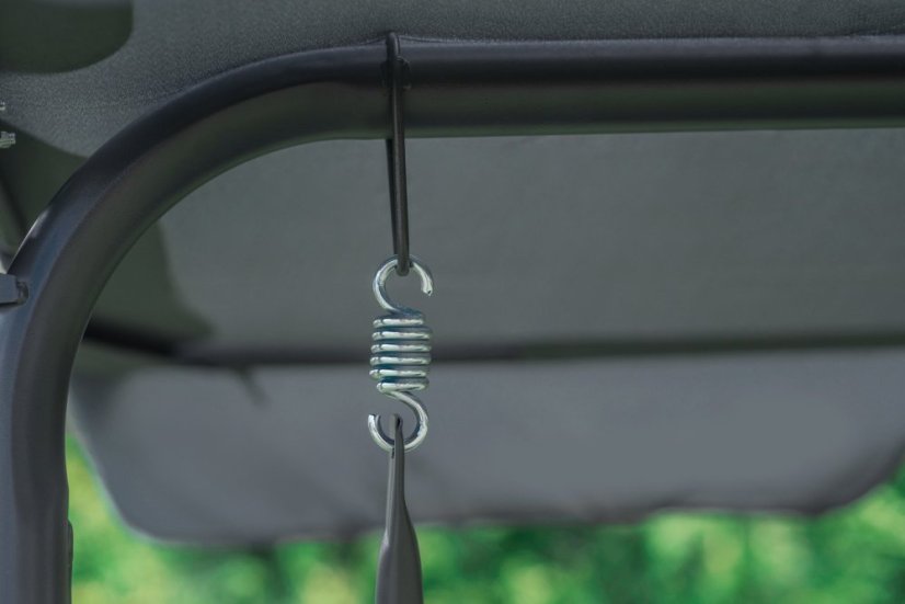 Verstellbare Gartenschaukel in Grau