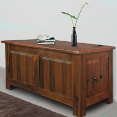 Truhe aus Akazienholz 85 × 44 × 48 cm