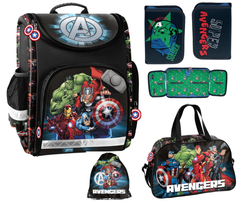 4-dielny školský set Avengers