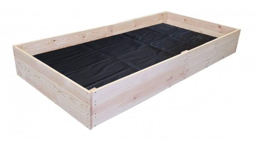 Straturi înălțate din lemn natural  240 x 80 x 27 cm