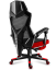 Ergonomické herní červené křeslo s opěrkou nohou COMBAT 3.0