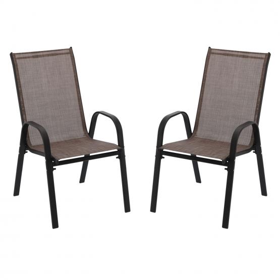 Kerti szék szett - barna