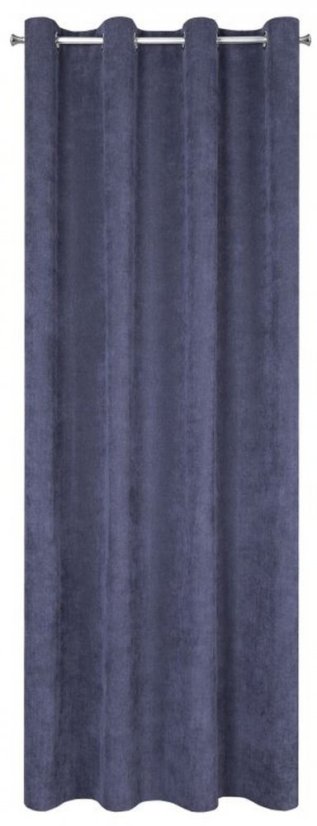 Verdunkelungsvorhang für Kreise in Dunkelblau 140 x 250 cm