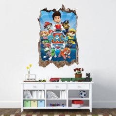 Nálepka na stenu Paw Patrol 3D 