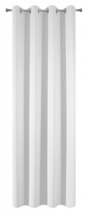 Draperie alb pur cu un grad mai mare de blackout 135 x 250 cm