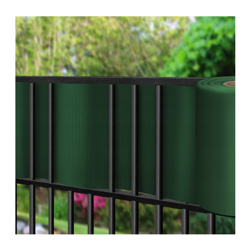 Stínící fólie na plot 19 cm x 35 m - zelená