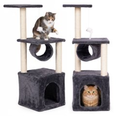 Tiragraffi per gatti, albero per gatti con tunnel 94 cm