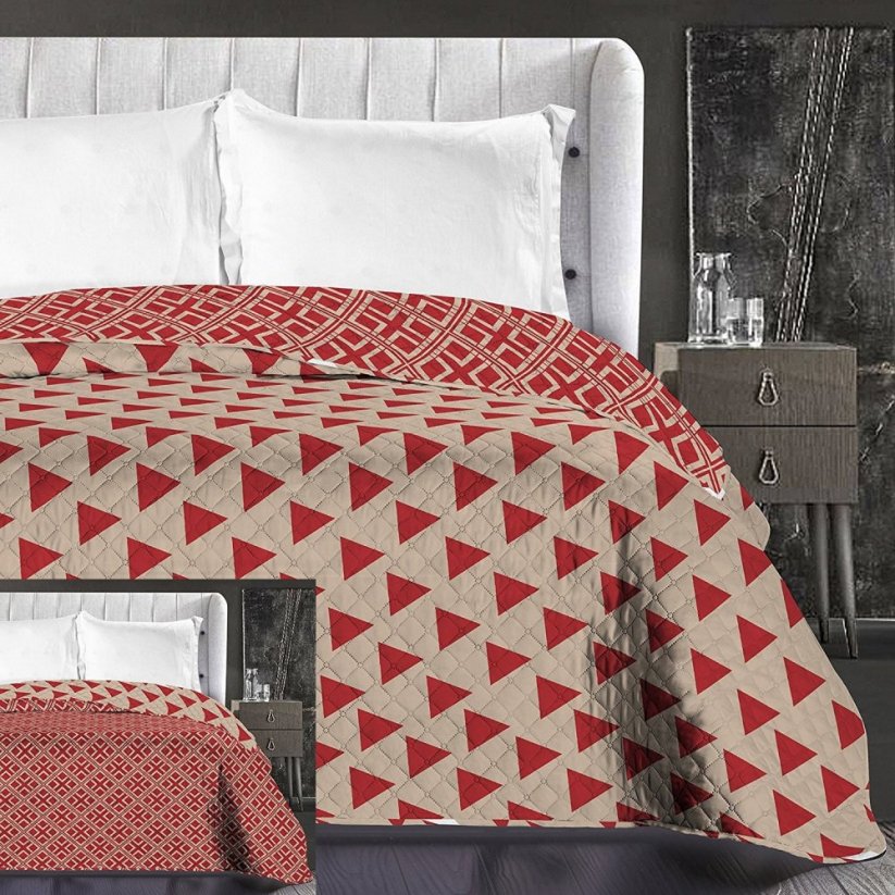 Luksuzni bež prekrivači za krevet na dvije strane
