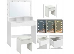 Hollywood-Schminktisch mit Hocker - Eleganz, Stil und Funktionalität in einem