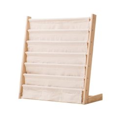Kinderbuchregal mit Stoffböden