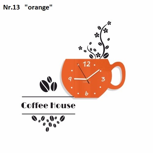 Dekoratív konyhai óra Coffee House