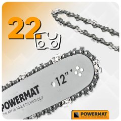 Vodiaca lišta na motorovú pílu 30 cm 12' + 2x reťaz 3/8' 1,3 mm