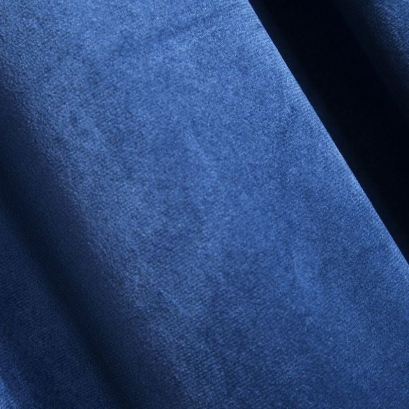 Едноцветни пердета от синьо кадифе - Размер: 300 cm