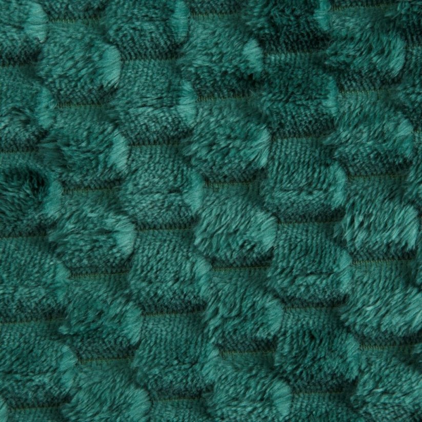 Debeli pokrivač zelene boje s modernim uzorkom