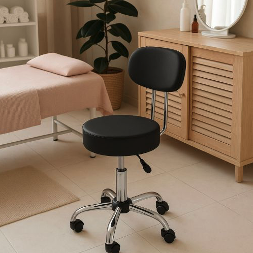 Scaun pivotant cu spătar reglabil pe înălțime