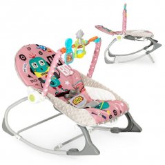 Scaun balansoar pentru copii ECOTOYS în roz 